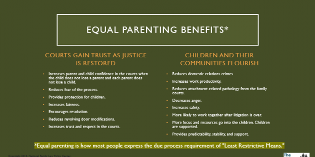 Equal parenting slide with benefits